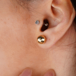 14 Ayar Altın Top Küpe 627