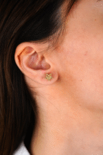 14 Ayar Altın Yıldız Küpe 680 - Görsel 3