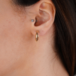 14 Ayar Altın Halka Küpe 657