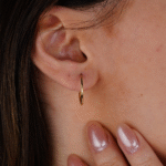 14 Ayar Altın Halka Küpe 668