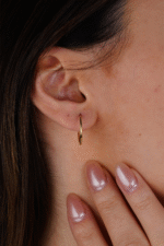 14 Ayar Altın Halka Küpe 668