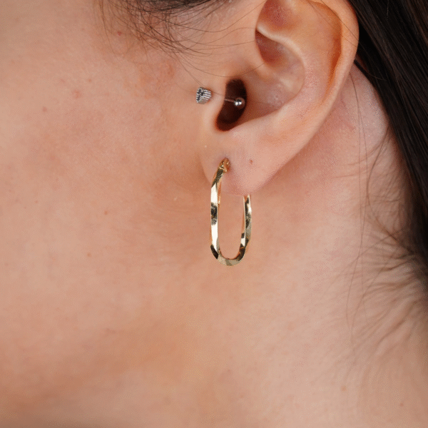 14 Ayar Altın Burgu Küpe 653