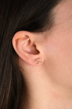 14 Ayar Altın Tasarım Küpe 180 - Görsel 2