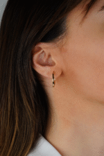 14 Ayar Altın Halka Küpe 630 - Görsel 2