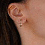 14 Ayar Altın Burgu Halka Küpe 663