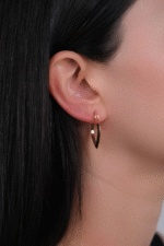 14 Ayar Altın Dörtgen Küpe 149 - Görsel 2