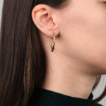 14 Ayar Altın Burgu Halka Küpe 350