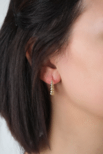 14 Ayar Altın Top Top Halka Küpe 84 - Görsel 2