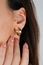 14 Ayar Altın Halka Küpe 621