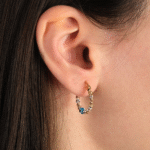 14 Ayar Altın Dorika Toplu Halka Küpe 209