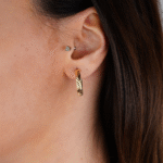 14 Ayar Altın Halka Küpe 638