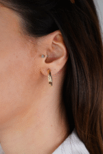 14 Ayar Altın Halka Küpe 638