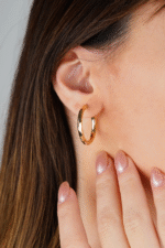 14 Ayar Altın Halka Küpe 620