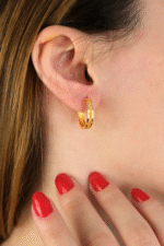 14 Ayar Altın Halka Küpe 520