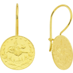 14 Ayar Altın Reşatlı Küpe 1064