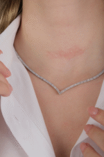 14 Ayar Beyaz Altın Su Yolu Set 69 - Görsel 3