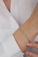 14 Ayar Beyaz Altın Su Yolu Set 69 - Görsel 5