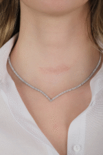 14 Ayar Beyaz Altın Su Yolu Set 69