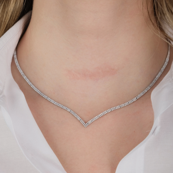 14 Ayar Beyaz Altın Su Yolu Set 69