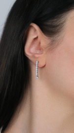 14 Ayar Beyaz Altın Taşlı Set 87 - Görsel 6