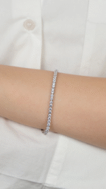 14 Ayar Beyaz Altın Taşlı Set 87 - Görsel 4