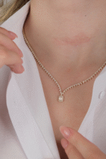 14 Ayar Altın Baget Sallantılı Set 65 - Görsel 2