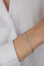 14 Ayar Beyaz Altın Set 61 - Görsel 4