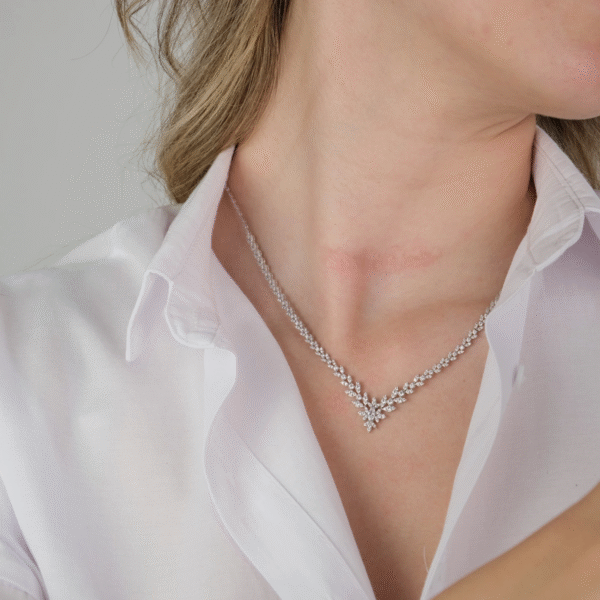 14 Ayar Beyaz Altın Set 61