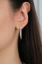 14 Ayar Beyaz Altın Taşlı Düğün Seti 91 - Görsel 4