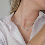 14 Ayar Beyaz Altın Taşlı Set 68