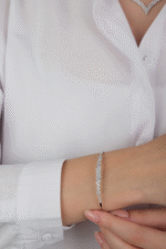 14 Ayar Beyaz Altın Taşlı Set 68 - Görsel 5