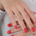 14 Ayar Altın Taşlı Kalp Yüzük 683