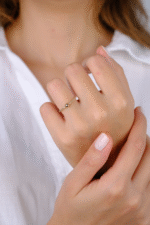 14 Ayar Altın Dorika Detaylı Minimal Yüzük 771