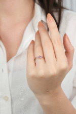 14 Ayar Altın Bahar Dalı Yüzük 876 - Görsel 3