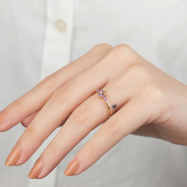 14 Ayar Altın Bahar Dalı Yüzük 876