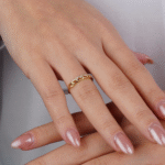 14 Ayar Altın Zincirli Taşlı Gurmet Yüzük 620