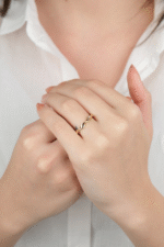 14 Ayar Altın Burgulu Yüzük 880 - Görsel 2