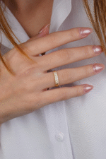 14 Ayar Altın Taşlı Yüzük 602 - Görsel 4