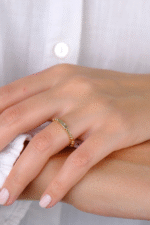 14 Ayar Altın Minimal Sade Yüzük 775 - Görsel 4