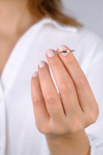 14 Ayar Altın Minimal Sade Yüzük 775 - Görsel 5