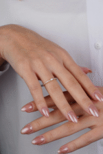 14 Ayar Altın Minimal Taşlı Yüzük 613