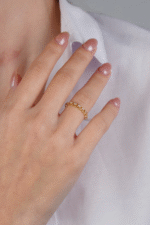 14 Ayar Altın Taşlı Yüzük 603