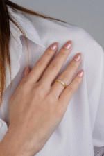 14 Ayar Altın Taşlı Yüzük 600 - Görsel 4