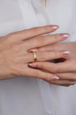 14 Ayar Altın Taşlı Yüzük 600 - Görsel 3