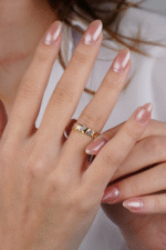 14 Ayar Altın İki Renkli Yüzük 606 - Görsel 3