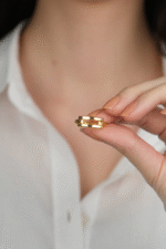 14 Ayar Altın Kaburgalı Ajda Yüzük 887 - Görsel 4