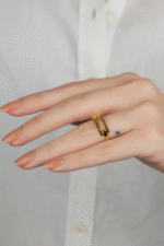 14 Ayar Altın Kaburgalı Ajda Yüzük 887