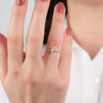 14 Ayar Altın Damla Taşlı Yüzük 715