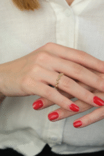 14 Ayar Altın Top Sıralı Yüzük 390 - Görsel 2