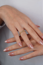 14 Ayar Altın Taşlı T Yüzük 599